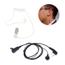 2 Pin Acoustic Tube Headset PTT Mic Earpiece for Baofeng for Kenwood Radio A