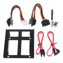2X 2.5 inch SSD to 3.5 inch Internal Hard Disk Drive Mounting Bracket KitB Hn