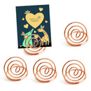 24 Pcs Table Number Holders Ring Shape Card Holder Circle Stereo Note Pad M Z5X3
