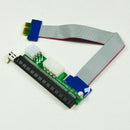 PCI-E Extention Cable Express Riser Card Adapter Flex Ribbon 1X To 16X Powe