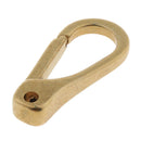 Solid Brass Carabiner Key Ring Key Chain Buckle Clip Snap Hook Handbag Clasp