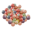 92pcs Assorted Round Acrylic Spacer Beads for Jewelry Making Beading 10mm