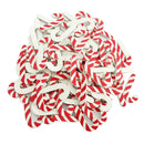 100 Pieces Candy Cane Walking Stick Wooden Shapes Ornament Scrapbook