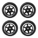 4pcs RC Flat Racing Tires Tyre Wheel Rim For HSP HPI 1:10 On-Road Car 6017