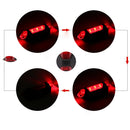 Bright Bicycle Light Rechargeable Tail Light Set Road Safety Accessory Red