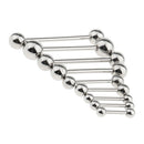 9Pcs Body Piercing Jewelry Tongue Eyebrow Lip Barbell Labret Stud Ball Rings