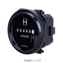 12v 24v 36v Hour Meter for Marine Boat Engine  2" Round Waterproof Gauge