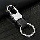 New Mens Creative Metal Leather Key Chain Ring Keyfob Car Bag Keyring Keychain