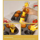 2 In 1  Resistant Oil Bottle Oil Brush 2 Pans