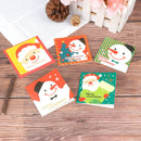6 Card+6Envelope /set Cartoon Christmas Greeting Card Santa Claus Xmas PostcarME