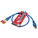 USB3.0 PCI-E PCI Express 1X to 16X Riser Card Adapter, Mining Dedicated Car G5B5