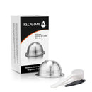 Recafimil New Stainless Steel Metal Reusable Capsule Refillable For Vertuol