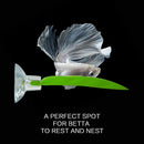 2 Pack Betta Hammock, Betta Fish Leaf Pad, Plastic Aquarium Plants With Suc M3J5