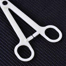 10 Disposable Plastic Piercing Clamp Forcep Plier Supplies Tool Slotted Body Ear