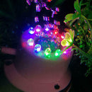 Mini Colorful Air 12LED Submersible Bubble Aquarium Fish Tank Light AC100-240V
