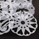 6pcs Plastic Round Cake Stencils Cookie Fondant Mold Christmas Baking Decor