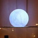 Silicone Moon Lamp White LED Night Light Home Bedroom Decoration Kids Gift