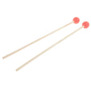 1 Pair Rubber Drum Mallet Percussion Hammer Stick for Xylophone Wood Blocks