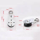 1PCS Mute Silent Wheel with Dual Bearings ,Stainless Steel Hanging Wheel Mu