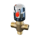 G1/2 Male 3 Way Brass Thermostatic Mixing Valve Shower Control Temperature U3N0