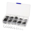 500pcs Heavy Duty Saltwater Sea Fishing Barbed Hooks Offset Sport Circle Octopus
