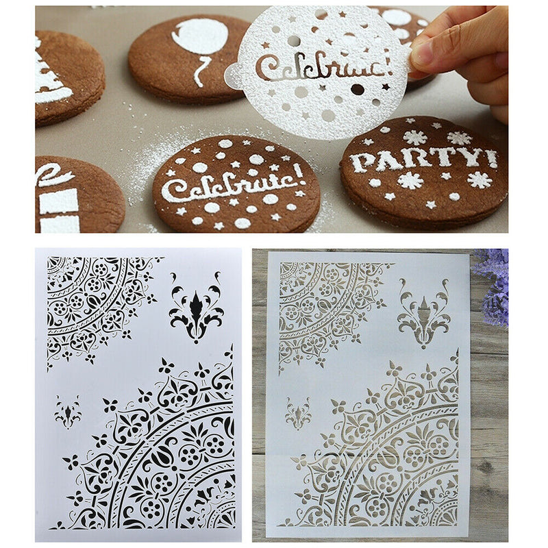 1* DIY Craft Mandala Stencils Template For Walls Painting Scrapbooking Stamping