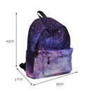 Women Canvas Backpack Stylish Galaxy Star Universe Space Backpack Girls Sch