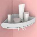 Plastic Corner Shelf Bathroom Shelf Organizer Snap Up Caddy Bathroom Shower L1V8