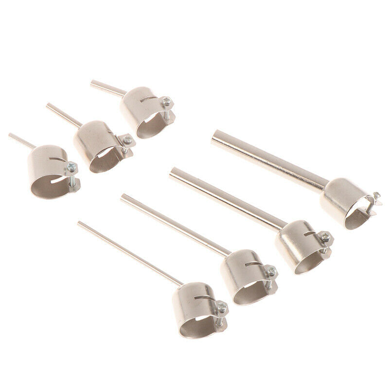 7pcs 850 Series Hot Air Gun Nozzle Lengthen Type 45 Degree Tilt BGA Welding  Kw