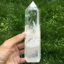 Clear Quartz Crystal Point (60-70mm) Natural Wand Specimen, Reiki Healing Stone