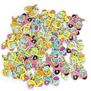 50Pcs Random Decorative Lovely Conveyance 2 Holes Sewing Wood Buttons Y1K6