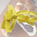 Plastic Pastry Cutter Dough Cookie Press Homemade Bread Rolls Stamp Baking  W6N8