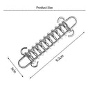 Outdoor Camping Tent Spring Wind Rope Buckle Fix Hook Buckles (White 1pc) A