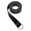 Mens Medieval Sabre Knight Leather Waistband Ring Buckle Belt Black