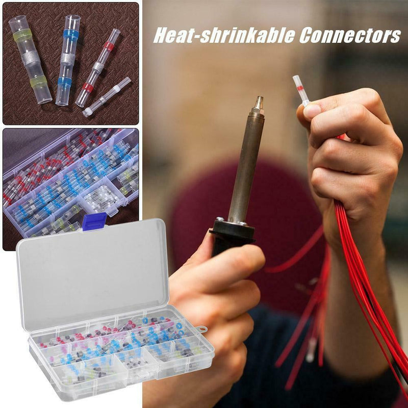 100pcs Waterproof Sealing 2:1 Electrical Heat Shrink Tube Cable Connectors