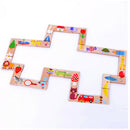 28pcs Children's Kids Dominoes Traditional Family Travel Game Fun Toys WEV