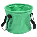 Outdoor Collapsible Water Bucket Carrier Leakproof Folding Pail Green 30L