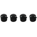 4pcs Guitar Dome Control Knobs for Fender Tele Replacement Black