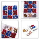300Pcs male female Assortment electric insulated pins flat round crimp conneA4O3