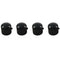4pcs Guitar Dome Control Knobs for Fender Tele Replacement Black