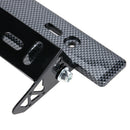 Adjustable Carbon Fiber Number Car Racing License Plate Frame Holder