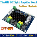 12V-24V TPA3116 D2 120W+120W Dual-channel Stereo Digital Audio Power Amplif-PN3C