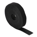 Long Fastening Tape 2cm Hook & Loop Fastening Tape Cable Ties 5M Black L3K6