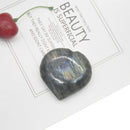 50g Madagascar NATURAL Labradorite Quartz Crystal sphere Heart