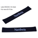 Latex Resistance Band Set for Yoga Workout Black Red Blue Orange 600mm