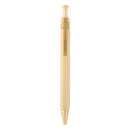 Handmade Brass Ballpoint Gel Ink Pen, Carefully Polished, 9.7cm Press Refill