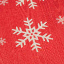 Beautiful Shadow Various Snowflakes Red Creative Wooden Texture Background  W2C9