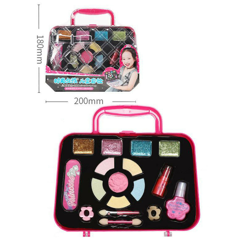 Girls Makeup Set Palette Handbag Kids Play Eyeshadow Pretend Play Style 3