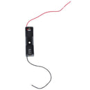 2pcs Spring Clip Black Plastic 1 x 1.5V AA Battery Case Holder H1P1