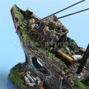 Aquarium Ornament Wreck Boat Sunk Ship Shipwreck Fish Tank Cave Decor